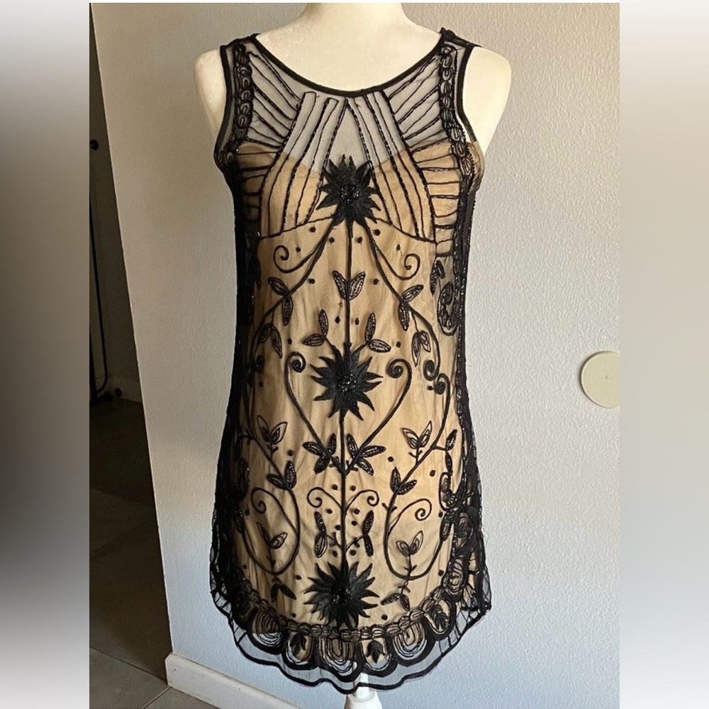 Abercrombie & Fitch Black Sheer Lace Dress